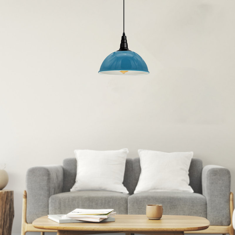 Aarika 1 - Light Dome Pendant, Light Blue