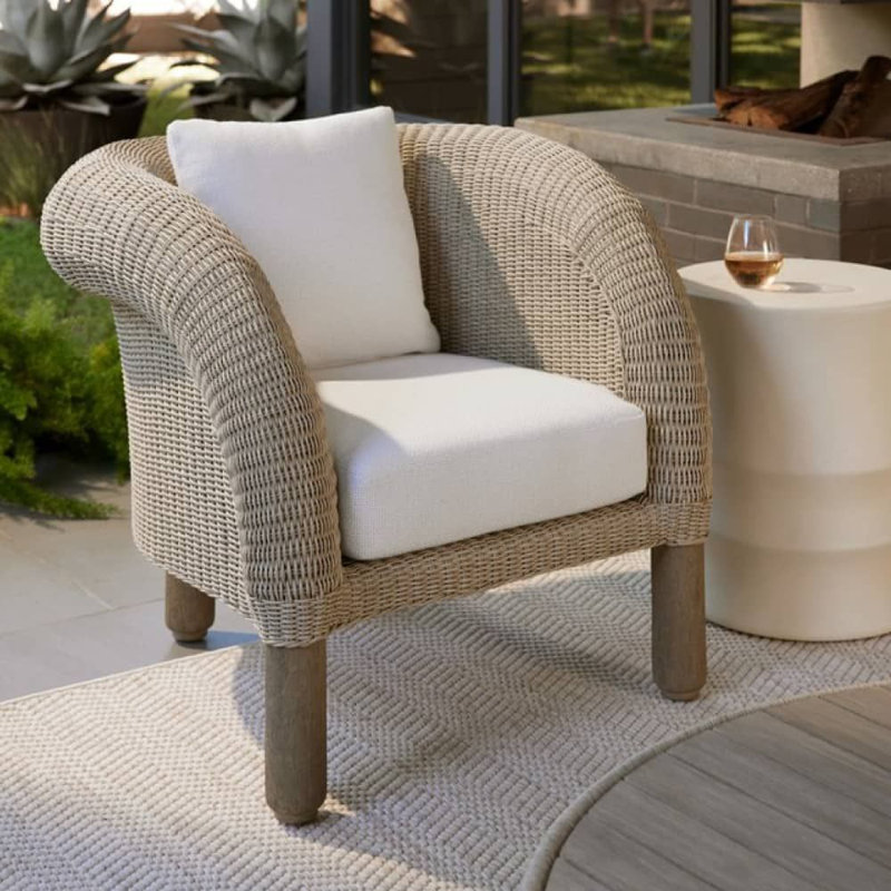 Fielder Outdoor Teak Lounge Chair