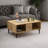 Sleek Modern Coffee Table, Sapphire Oak, 35.4 x 15.9 x 23.6 inches | 100% Melamine Coated Particle Board, Thickness: 0.7 inches | Sturdy Design with 22 cm Shelf Height & 15 cm Legs | Perfect for Living Room & Contemporary Spaces-1725472092