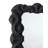 Baroque Resin Wall Mirror, Black