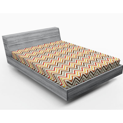 Microfiber Chevron Fitted Sheet
