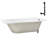 60" x 32" Acrylic Soaking Drop-In Bathtub, Drain Included-97544703