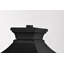 Tête de lanterne câblée à 1 lumière H 13,94 po noir mat