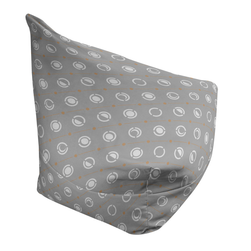 Housse de sac de pois, Décoration orange / blanche, H 27 po x l 30 po x P 25 po, Bourre en polyester