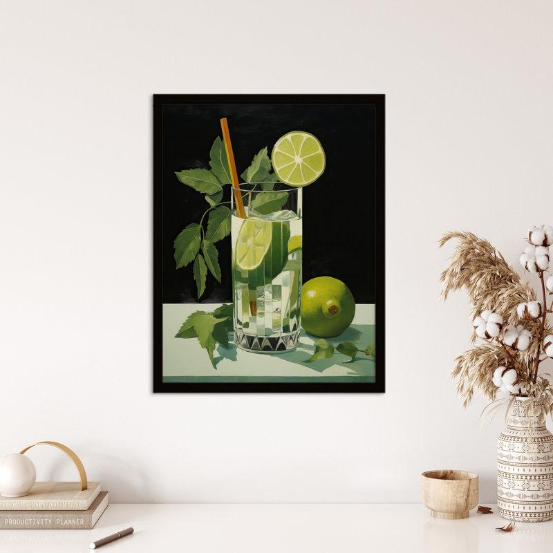 Virgin Mojito Cocktail Green Kitchen - Single Picture Frame Print