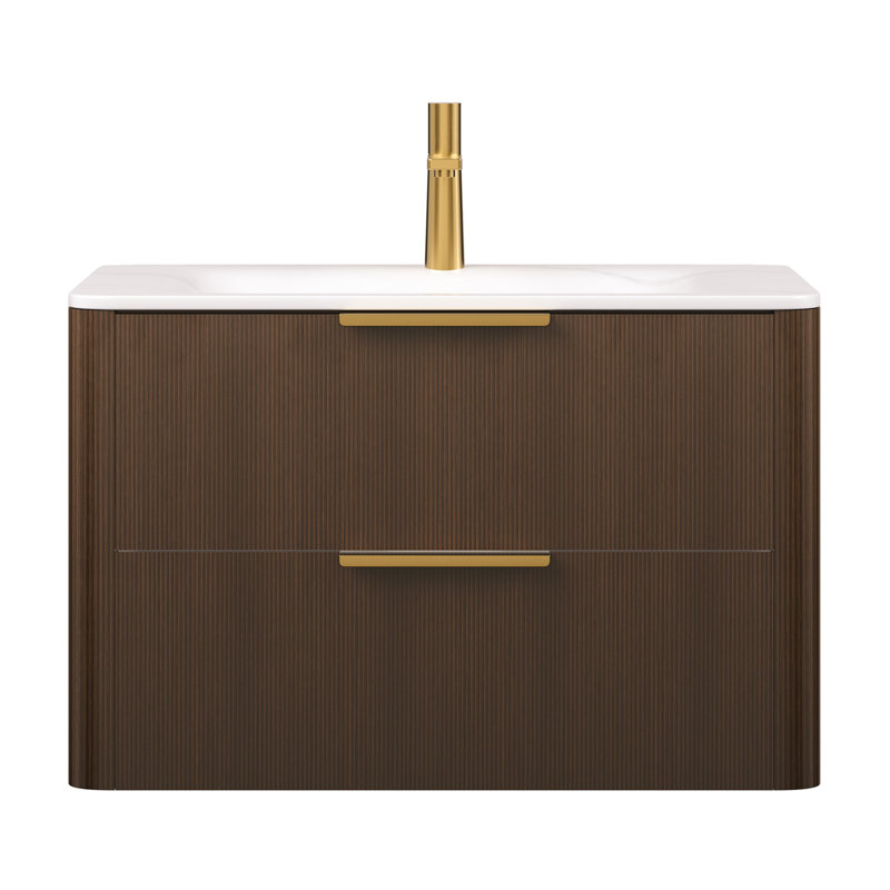 Meuble-lavabo 30 avec lavabo, 30", Noyer
