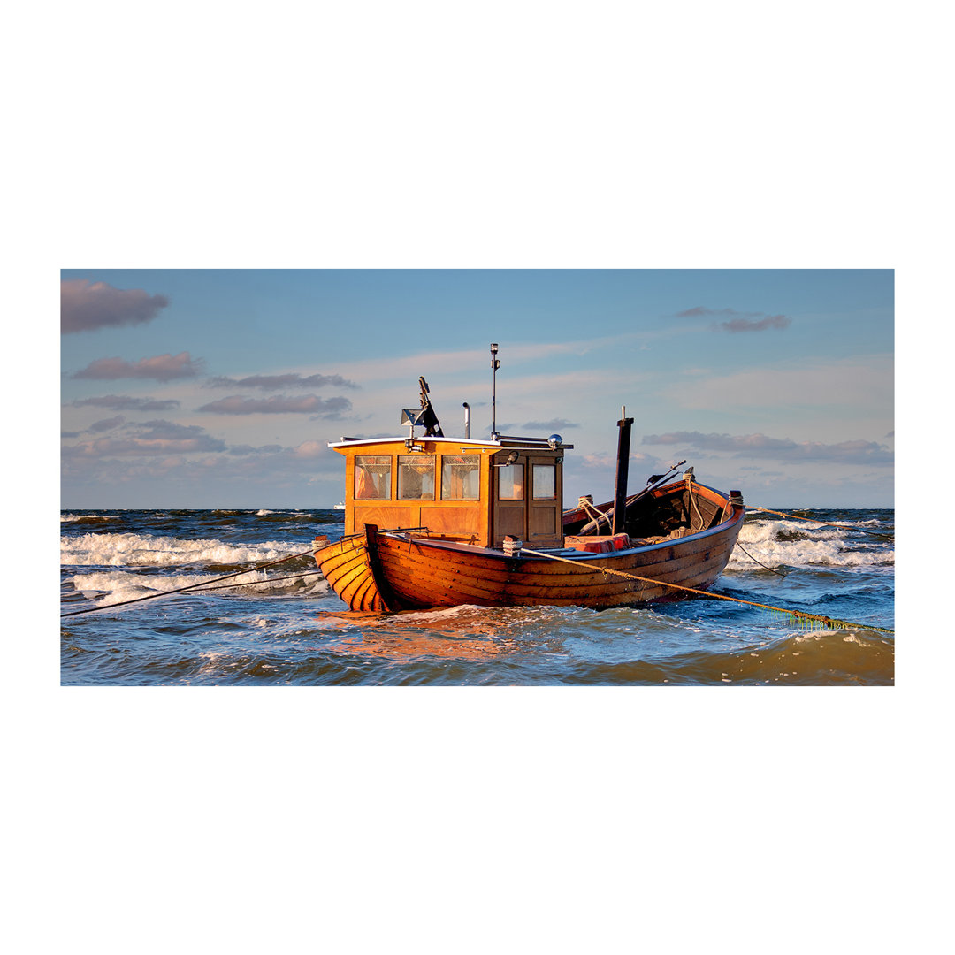 Fischerboot - Kunstdrucke auf Segeltuch