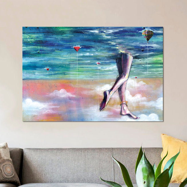 « cloud walk », reproduction d’art sur toile, H 18 po x l 26 po x P 1,5 po