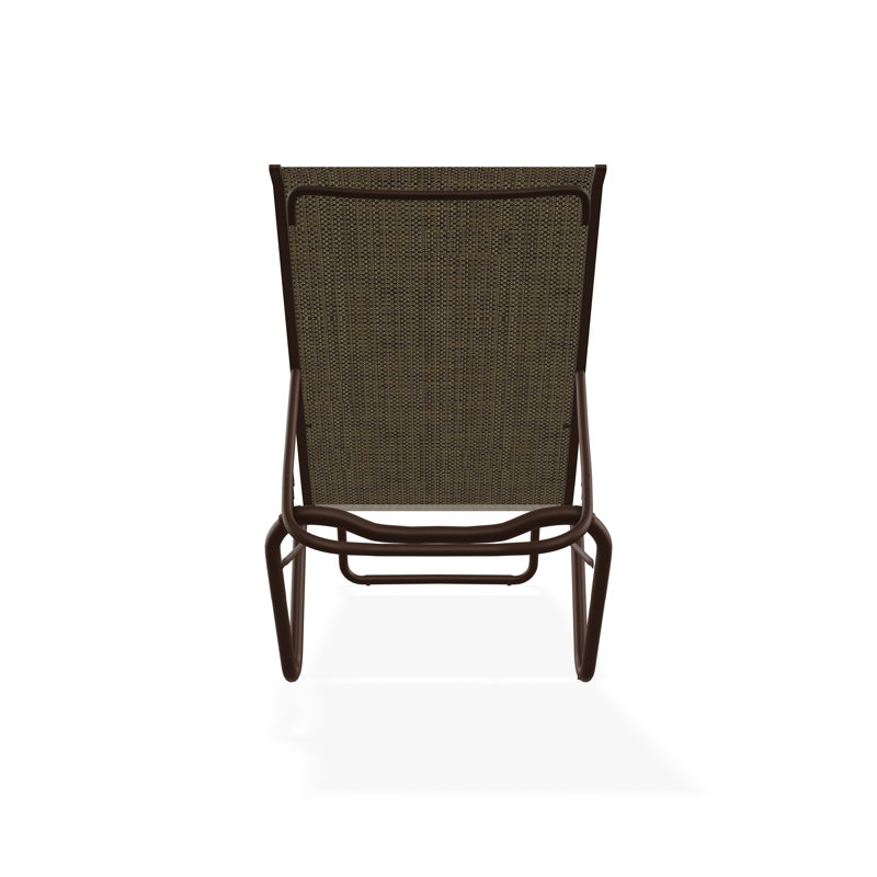 Chaise longue sans accoudoirs empilable à plat en aluminium Gardenella, Kona, Beacon taupe Sunbrella®