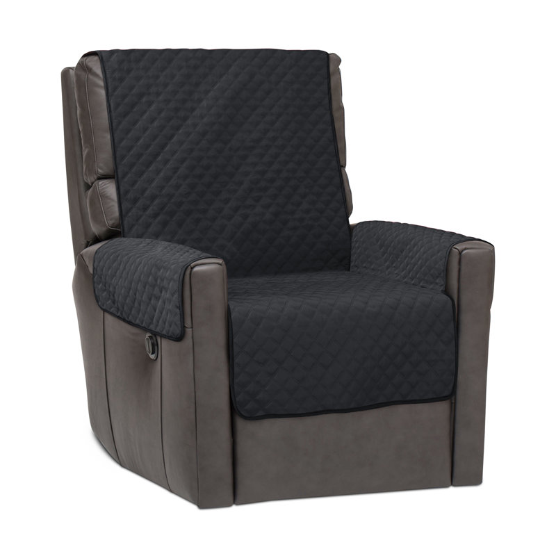 Cover Bonanza Polyester Slipcover, Black/Charcoal