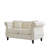 58.8" Chesterfield Sofa Beige Velvet For Living Room, 2 Seater Sofa Tufted Couch With Rolled Arms And Nailhead For Living Room, Bedroom, Office, Apartment, Two Pillowsw834s00070-1544819175-1544819177-1569680101