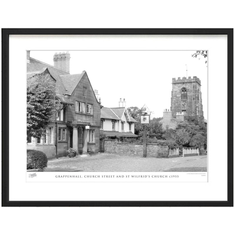 Grappenhall, Church Street And St Wilfrids Church C1955 by Francis Frith - Single Picture Frame Print