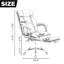 Chaise de bureau avec repose-pieds Fauteuil de jeu inclinable à dossier haut Fauteuil de jeu pivotant en cuir durable