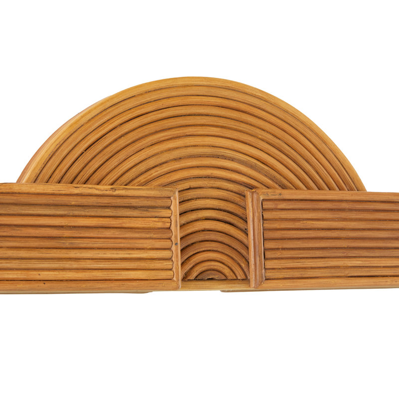 Cypress Free Form Rattan Mirror