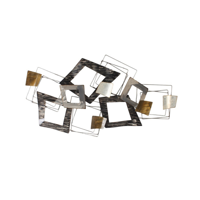Glam Abstract Wall Decor on Metal