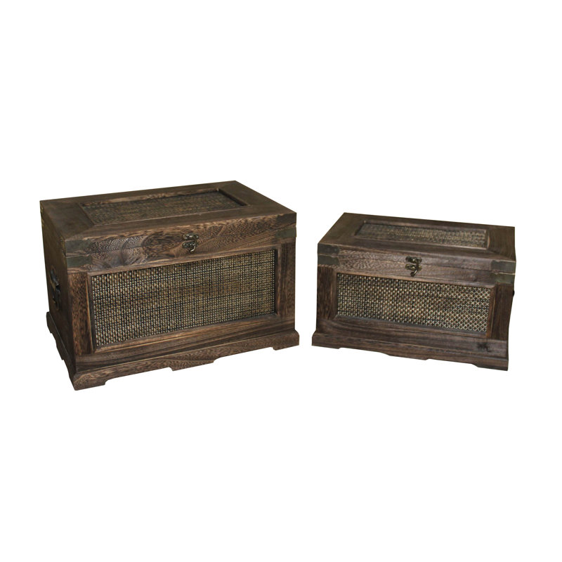 Ensemble de boîtes en bois 2 pièces