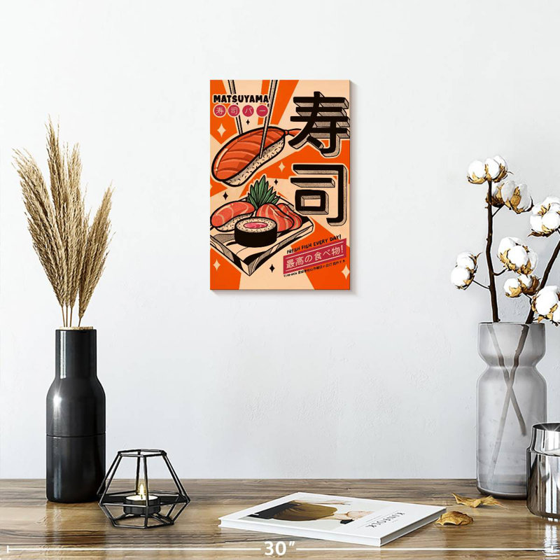 Yarlin Sushi Every Day, 12" H x 8" W
