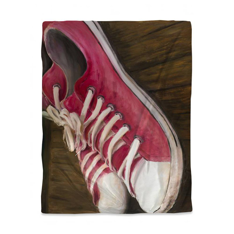 Housse de couette contemporaine brune - Décoration de chambre rose espadrilles