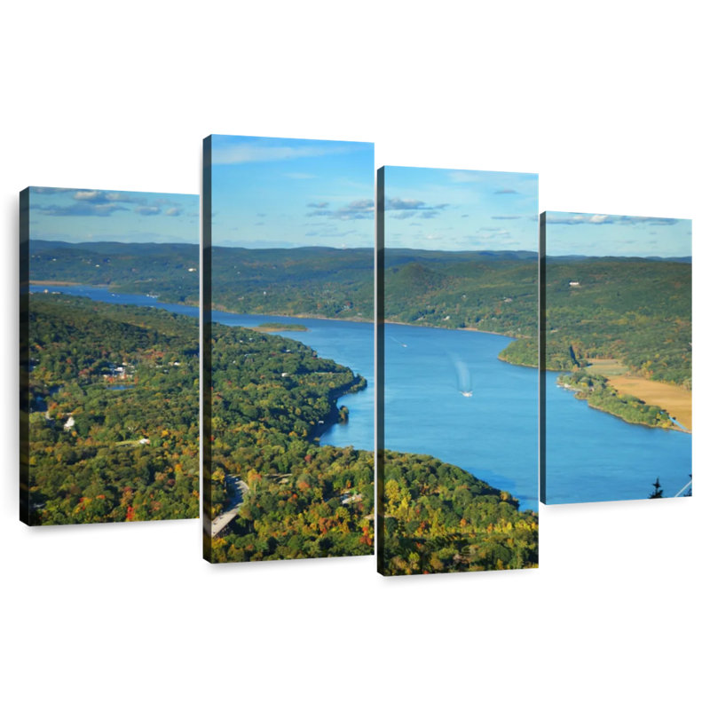 Alvord Hudson River d'en haut, H 32 po x l 52 po
