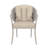 Moorcroft Outdoor Patio Chair of 2 Woven Rope Conversation Chairs with Pillows and Cushions, Powder-coated Aluminum Frame for Garden, Beige