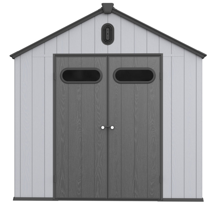 Remise de rangement en plastique 8 * 10Ft pour le grand jardin, 94.1" H x 94.1" W x 118.9" D