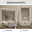 Miroir de salle de bain à DEL sans cadre -1125996077