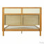 Mid Century Modern Rubber Wood Platform Bed Frame-114792253