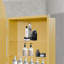 Pharmacie d'angle en métal 18,1 "x 23,6" avec miroir arqué-2035157279-2035157276