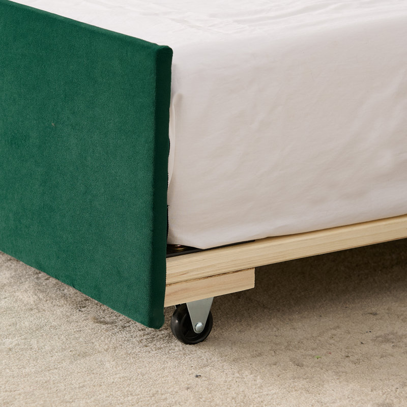 Lits simples peu encombrants, revêtement moderne en velours pour la maison