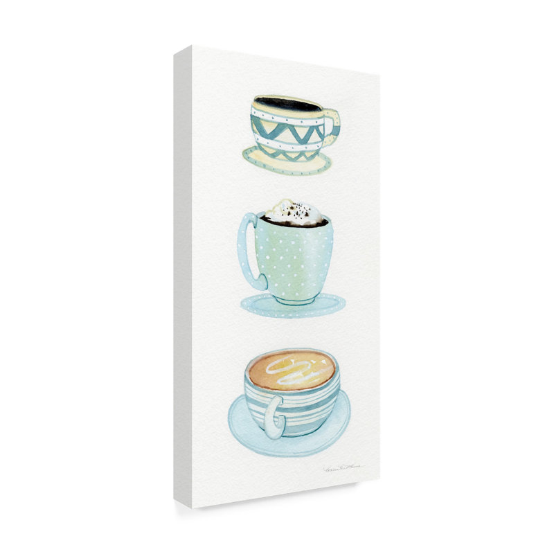 Art sur toile Kathleen Parr Mckenna «Coffee Break Element VI», H 19 po x l 10 po x P 2 po
