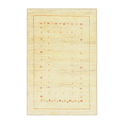 Tapis de zone jaune contemporaine