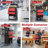 8-Drawer Tool Chest with Wheels，2-In-1 Detachable Metal Toolbox Storage Cabinet Organizer（BLACKRED）-331515409