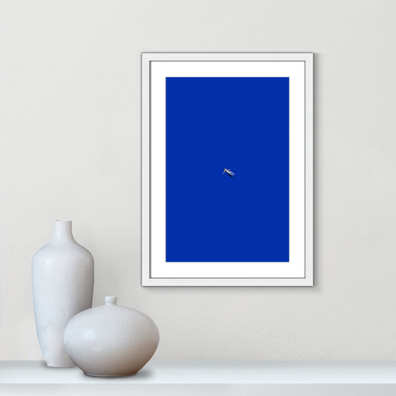 «No stress print» par Leon, Blanc satiné, L 17 po x H 23 po, Imprimé mat