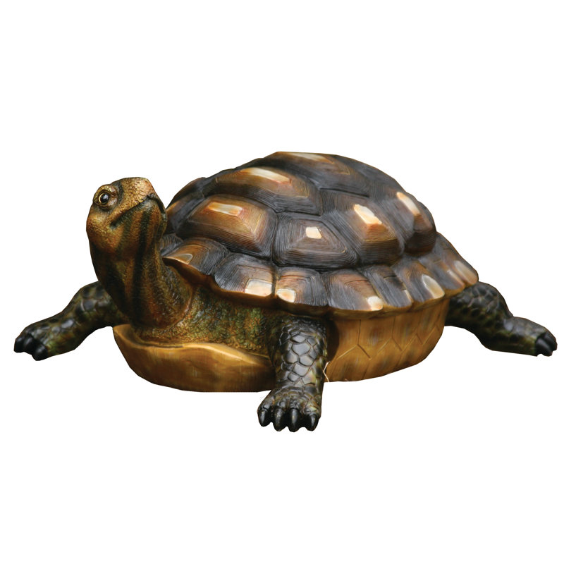 Chelsy Tortoise Plastic Garden Statue, Large