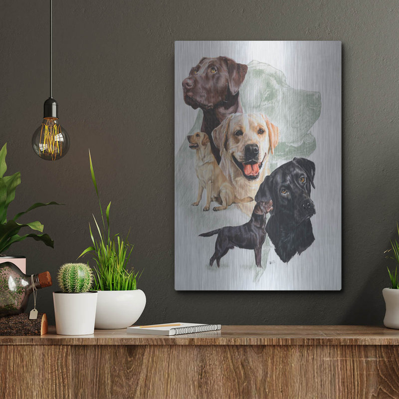 «Labrador 2» par Barbara Keith, H 16 po x l 12 po