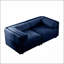 Élégant canapé 2 places en chenille avec siège de rangement, dossier cylindrique et accoudoirs, causeuse moderne en tissu avec espace de rangement caché-1211468902