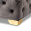 Velvet Tufted Square Solid Colour Cube Ottoman-1018714363