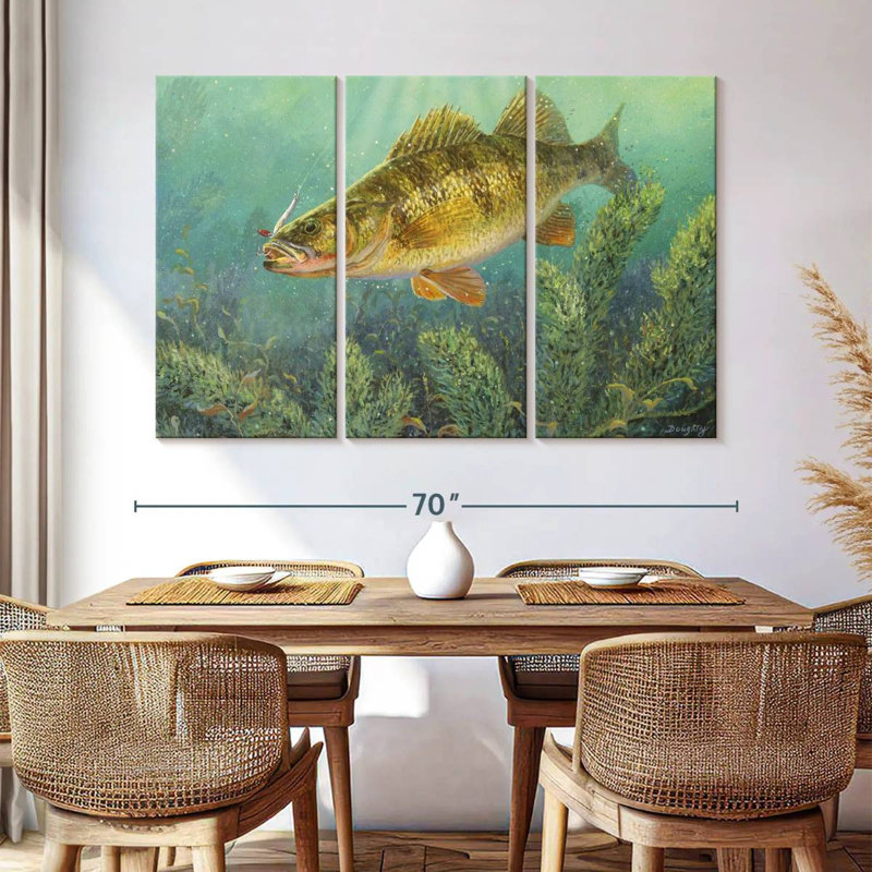 Brampt Perch Fish, 42" H x 65" W
