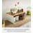 Modern Stackable Kitchen Organizer With Wooden Top - Sturdy Steel Frame Counter Shelf For Stylish Home Storage
