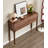 35.43" Walnut colour Rectangular Solid Wood Console Table-107242395