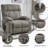 Dual Motor Infinite Position Up To 350 LBS Chenille Power Lift Recliner Chair, Heavy Duty Motion Mechanism With 8-Point Vibration Massage And Lumbar Heating, Dual Cup Holders-1777039454