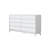 70.87"White Solid Wood Eight-Drawer Cabinet