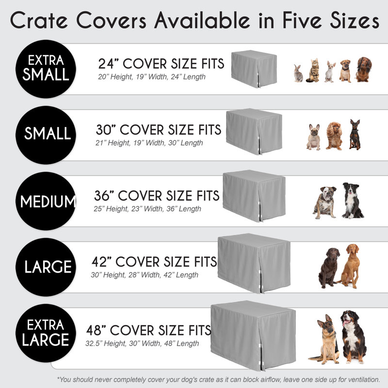 Housse pour chenil Paw and Bone Dog par Sweet Jojo Designs, H 48 po x l 32,5 po x P 30,5 po