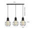 Auguste 3 - Light Black Kitchen Island Pendant