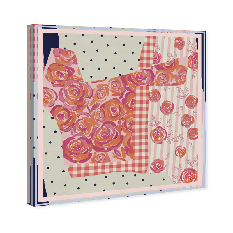 Patchwork Glam II Print by Oliver Gal, 12"H x 12"W, Gallery Wrapped
