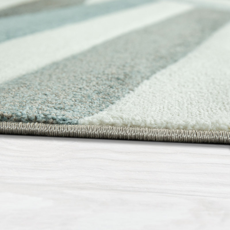 Sarko Abstract Flatweave Area Rug, Rectangular 60cm x 110cm