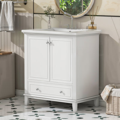 30" Bathroom Vanity With Sink Combo
