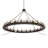 Gizelle 24 - Light Steel Dimmable Chandelier