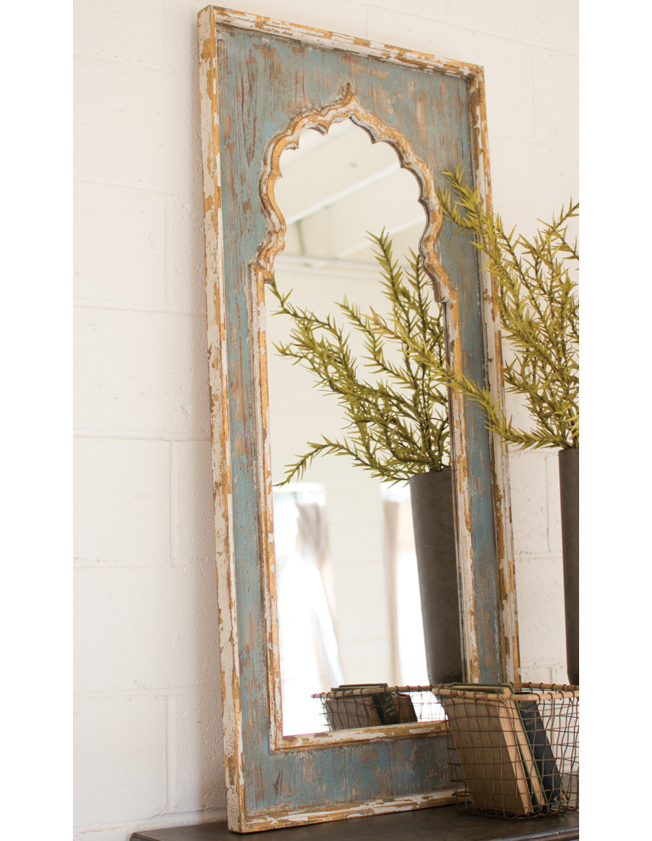 Halyna Painted Wooden Full Length Mirror