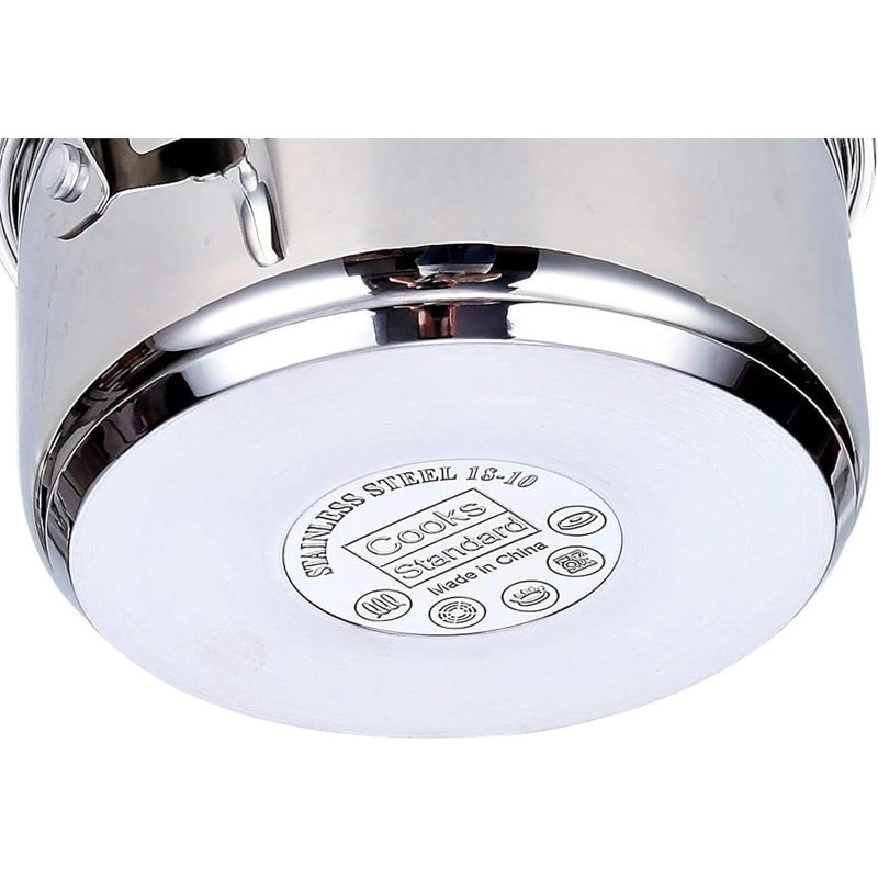 Extra Large Silver Stainless Steel Stockpot with Lid